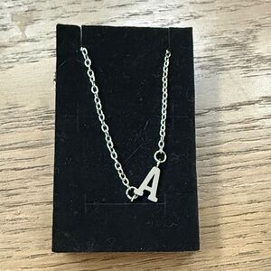 Silver Initial 'A' Bracelet